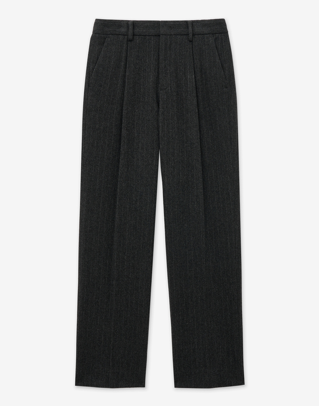 티엔지티 세트 Pin-stripe Wool Single Suit Set-up (Grey) 그레이 착용컷