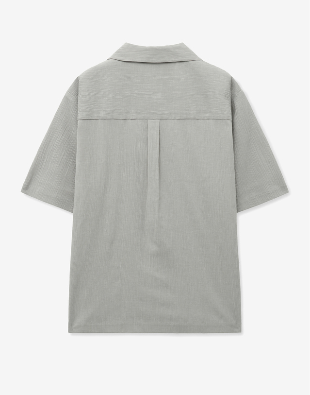 티엔지티 세트 Seersucker Shirts & Wide Pants Set-up (Beige) 베이지 착용컷