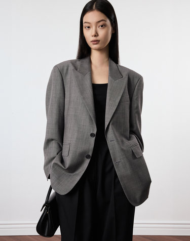 Tollegno Structure Wool Jacket (Mid Grey)