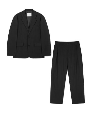 Comfort Nylon Jacket & Pants (Black)