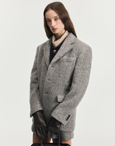 Alpaca-Blend Jacket (Grey)