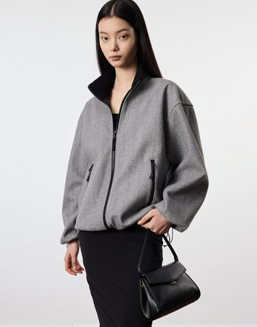 Oversized Fleece Jumper (Grey)