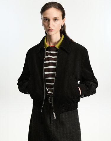 Corduroy Swing-Top (Black)