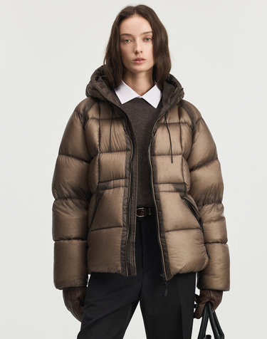 Citymist Midweight European Goose Down Jacket (Khakish Brown)