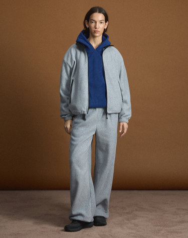[UNI] Koenji Fleece Wide-Leg Pants (L.Grey)