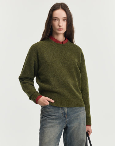 Soft Shaggy Dog Knit (Green)
