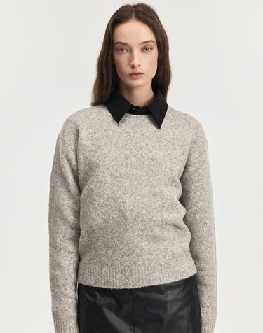 Soft Shaggy Dog Knit (Grey)