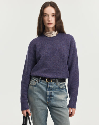 Soft Shaggy Dog Knit (Purple)
