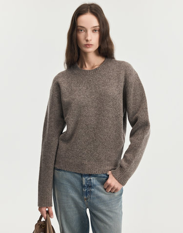 Soft Shaggy Dog Knit (Brown)