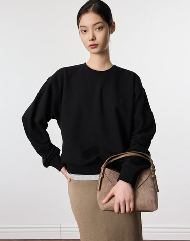 Embroidery Logo Sweatshirt (Black)