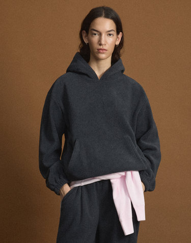 [UNI] Koenji Fleece Oversized Hooded Sweatshirt (D.Grey)