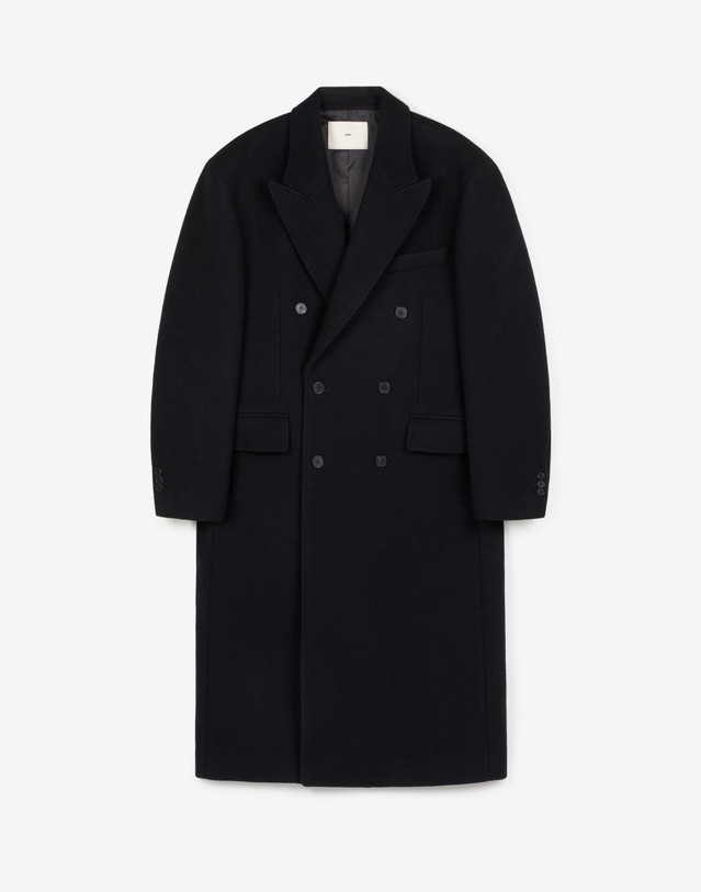 티엔지티 세트 Oversized Tailored Double-Breasted Coat (Black) 블랙 상세