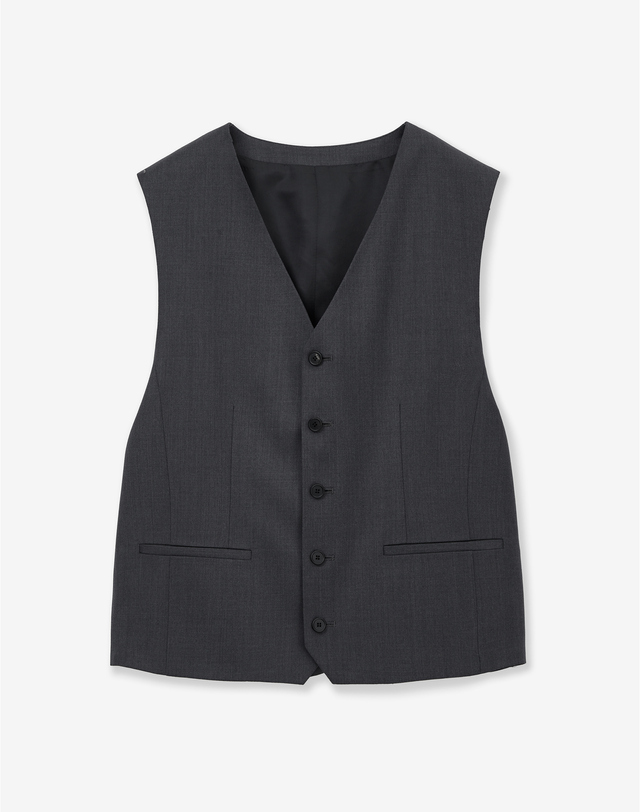 티엔지티 세트 Classic 3-piece Wool Suit (Charcoal Grey) 차콜 그레이 착용컷
