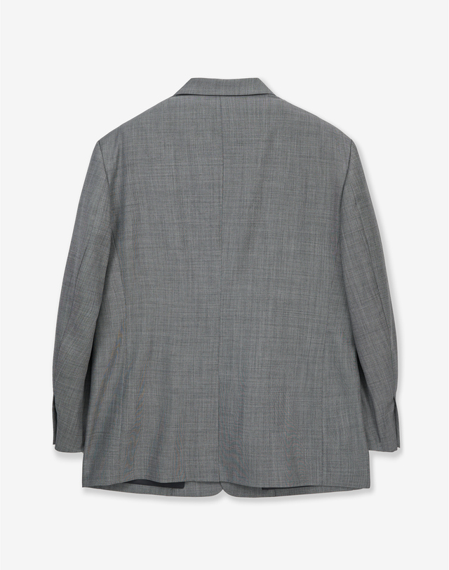 티엔지티 세트 Tollegno Structure Wool Jacket (Mid Grey) 그레이 착용컷