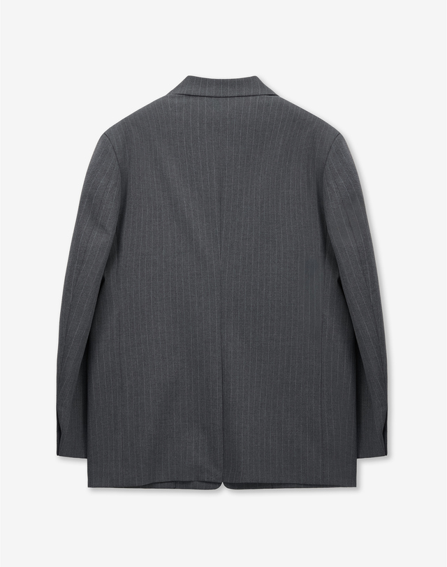 티엔지티 세트 Pin-Stripe Structure Single Jacket (Grey) 그레이 착용컷