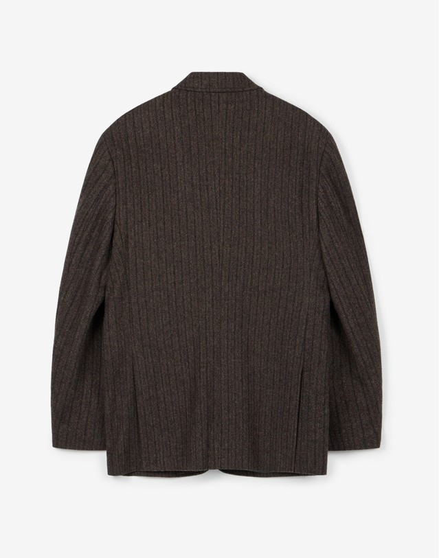 티엔지티 세트 Redford Wool Herringbone Jacket (Brown) 브라운 착용컷