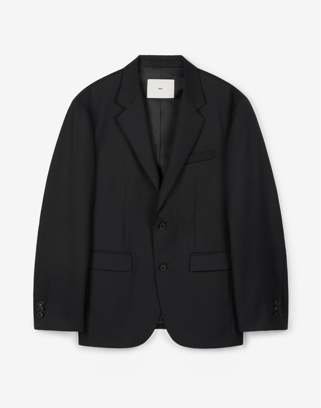 티엔지티 세트 Wool Blend Comfort Jacket & Tapered Pants (Black) 블랙 착용컷