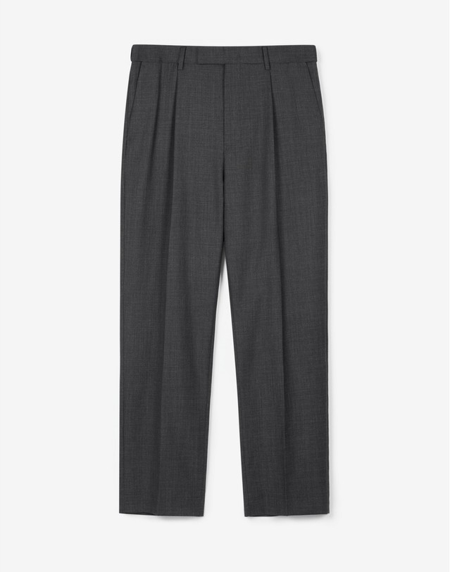 티엔지티 세트 Wool Blend Comfort Jacket & Tapered Pants (Charcoal) 그레이 상세