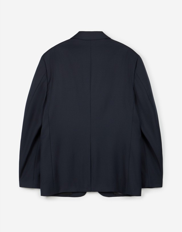 티엔지티 세트 Wool Blend Comfort Jacket & Tapered Pants (Dark Navy) 네이비 착용컷