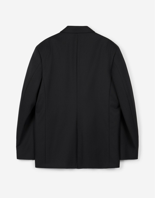 티엔지티 세트 Oversized Structured Wool Jacket & Flared Pants (Black) 블랙 착용컷