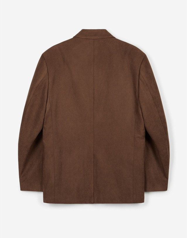 티엔지티 세트 Faux Suede Jacket (Brown) 브라운 착용컷