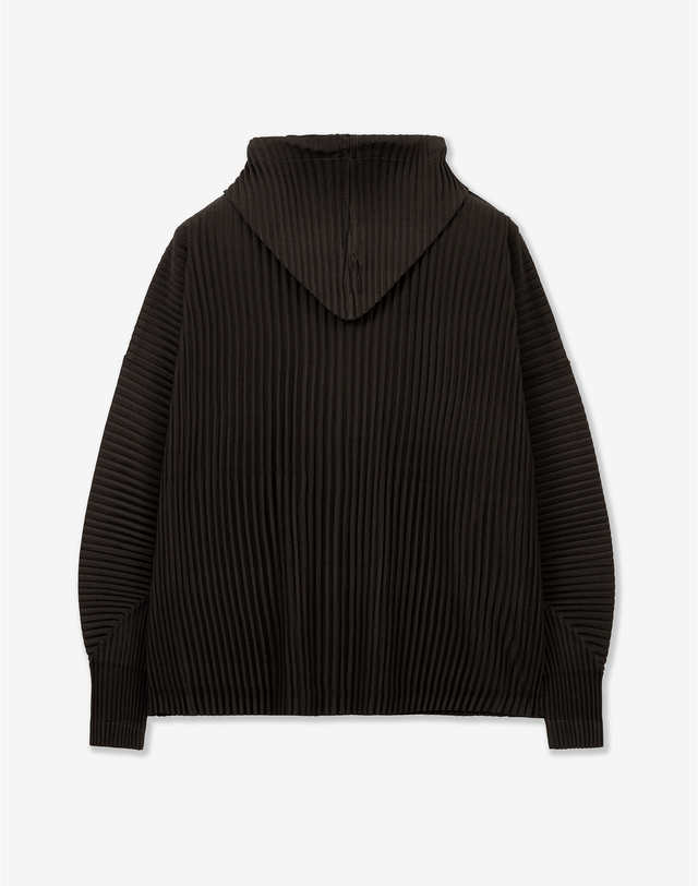요요기 플리츠 바이 티엔지티 Yoyogi Pleats Hooded Zip & Wide Pants Set-Up (Brown) 브라운 착용컷