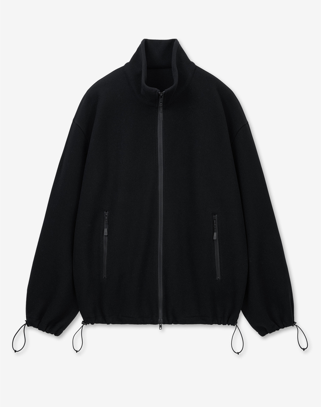 티엔지티 세트 Oversized Fleece Jumper (Black) 블랙 착용컷