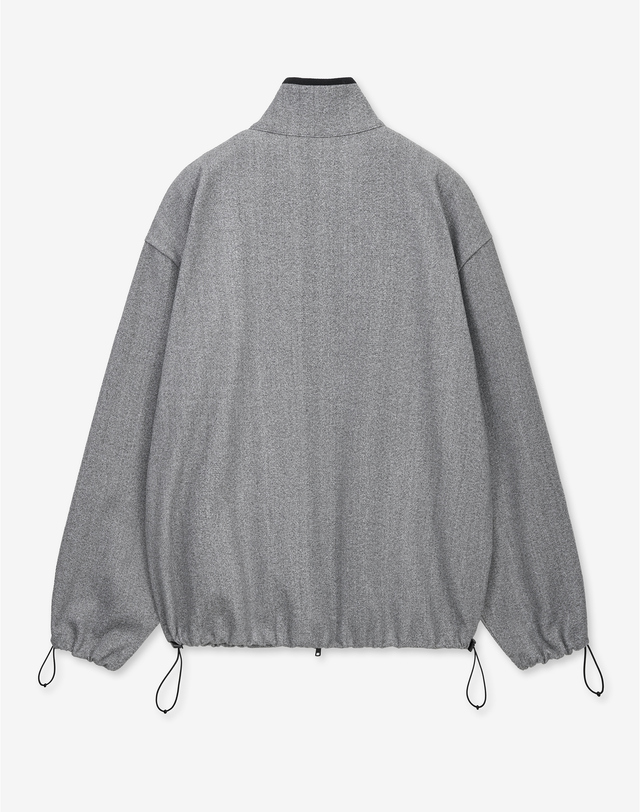 티엔지티 세트 Oversized Fleece Jumper (Grey) 그레이 착용컷
