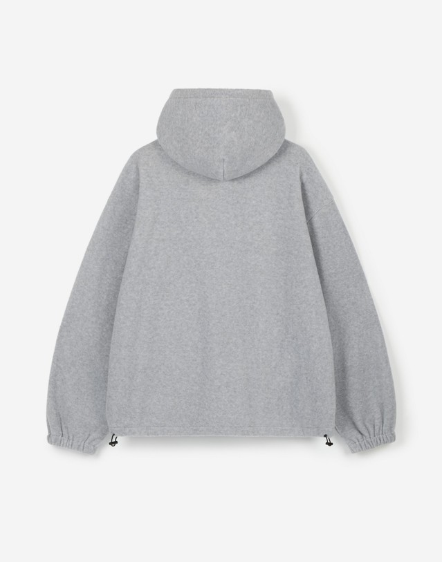 티엔지티 세트 [UNI] Koenji Fleece Oversized Hooded Zip-Up Jacket (L.Grey) 그레이 착용컷
