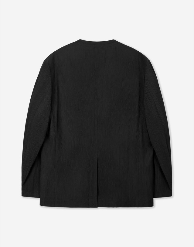 키노시타 바이 티엔지티 Kinoshita Collarless Jacket & Tapered Pants (Black) 블랙 상세