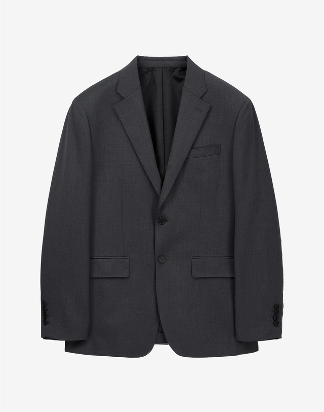티엔지티 세트 Classic Wool Suit (Charcoal Grey) 차콜 그레이 착용컷