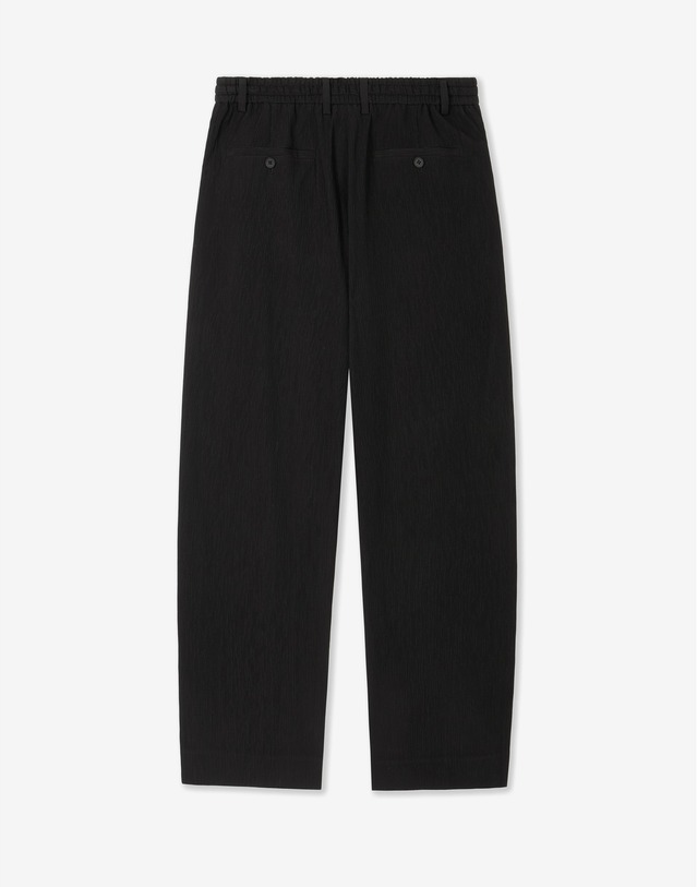 키노시타 바이 티엔지티 Kinoshita Seersucker Jacket & Tapered Pants (Black) 블랙 상세