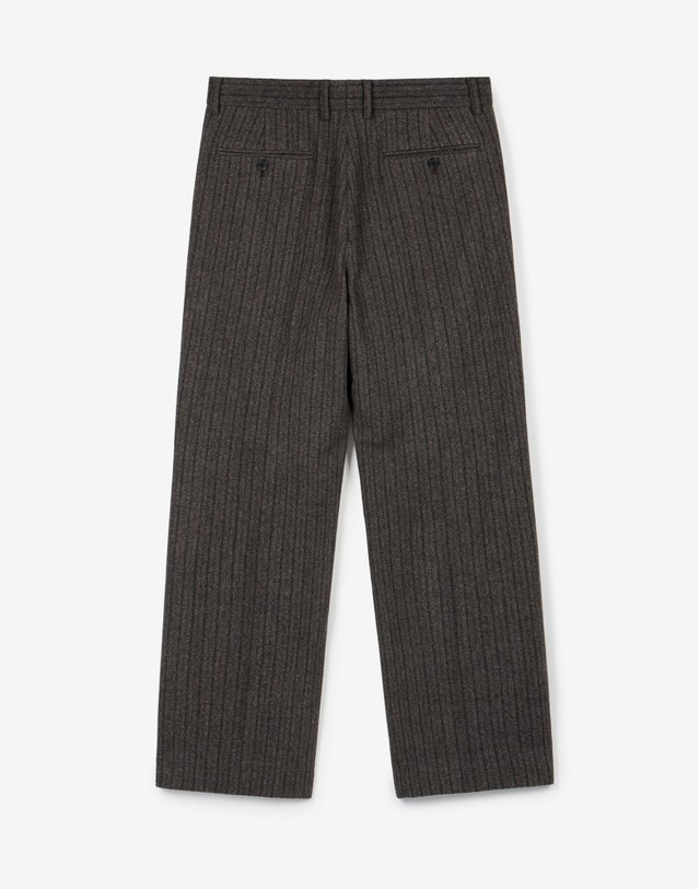 티엔지티 세트 Redford Wool Herringbone Jacket & Semi-Wide Pants (Grey) 그레이 상세