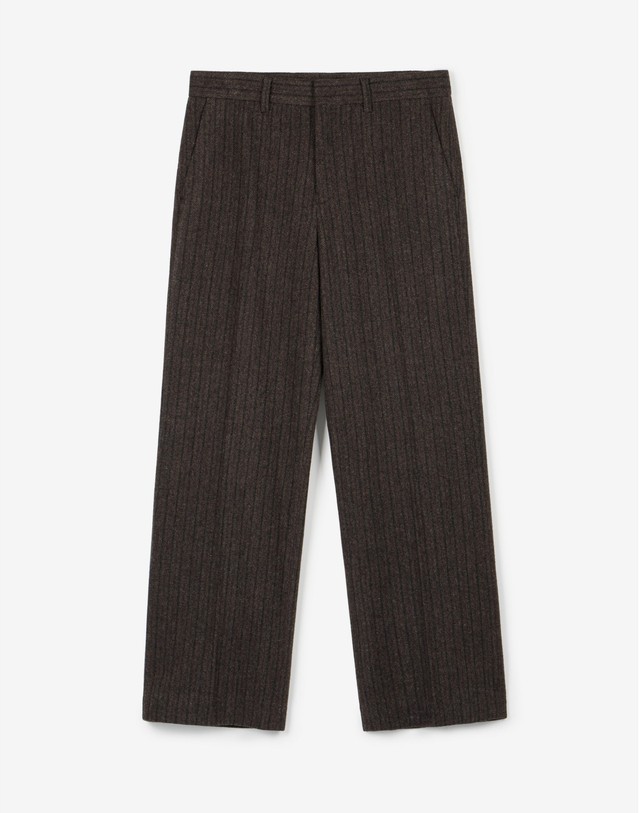 티엔지티 세트 Redford Wool Herringbone Jacket & Semi-Wide Pants (Brown) 브라운 착용컷