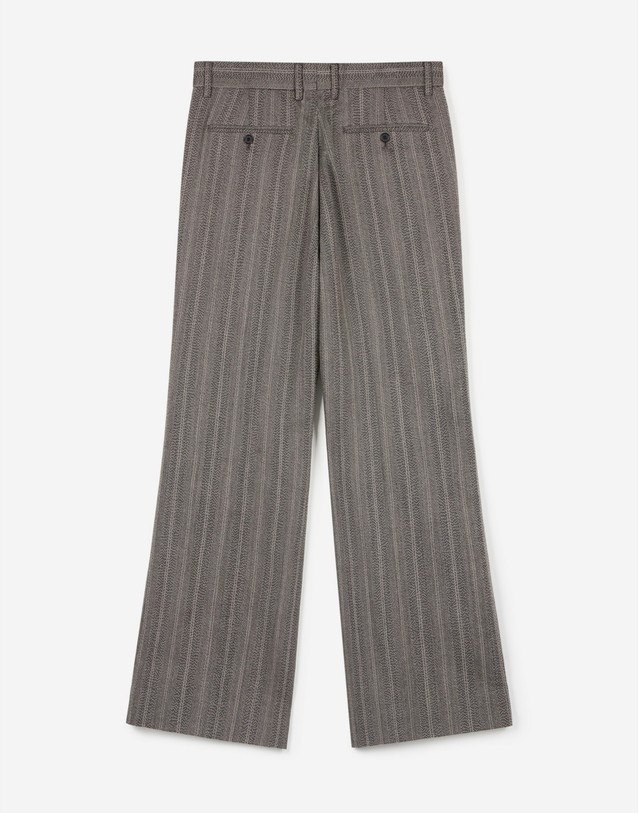 티엔지티 세트 Herringbone Wool Double Breasted Jacket & Flared Pants (Grey 그레이 상세
