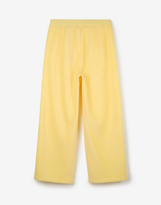 티엔지티 세트 [UNI] Koenji Fleece Wide-Leg Pants (Butter) 노랑 착용컷