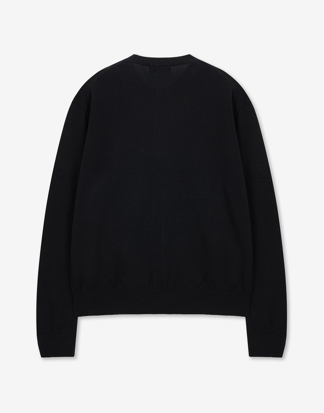 티엔지티 세트 Cashmere Blend Knit Cardigan (Black) 블랙 착용컷