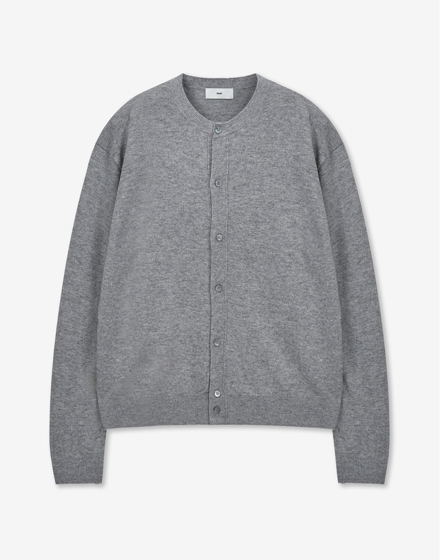 티엔지티 세트 Cashmere Blend Knit Cardigan (Grey) 그레이 착용컷