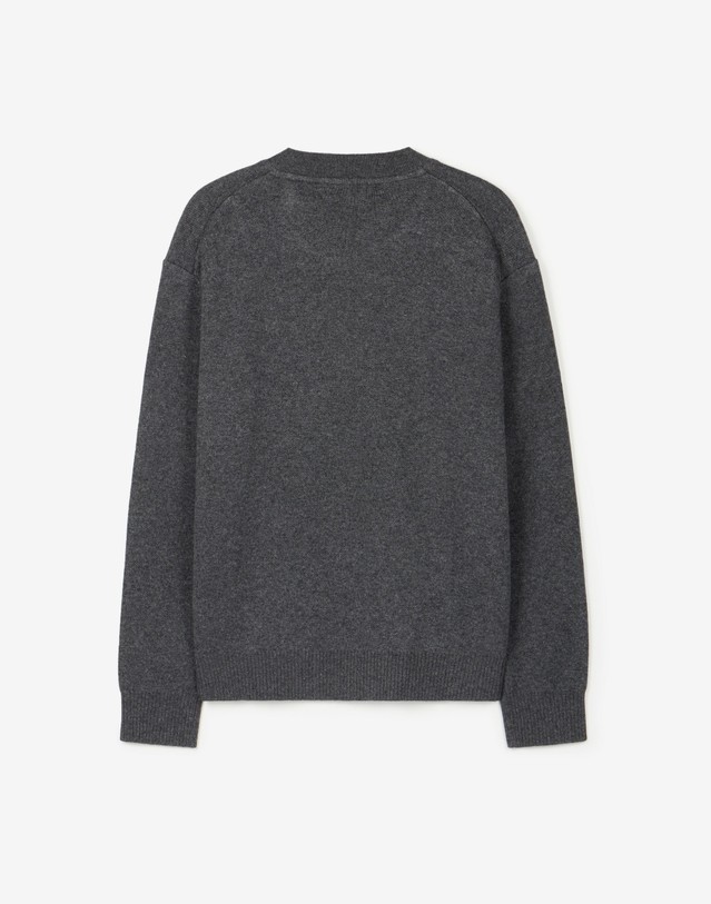 티엔지티 세트 Button-Detail Knit (Dark Grey) 그레이 상세