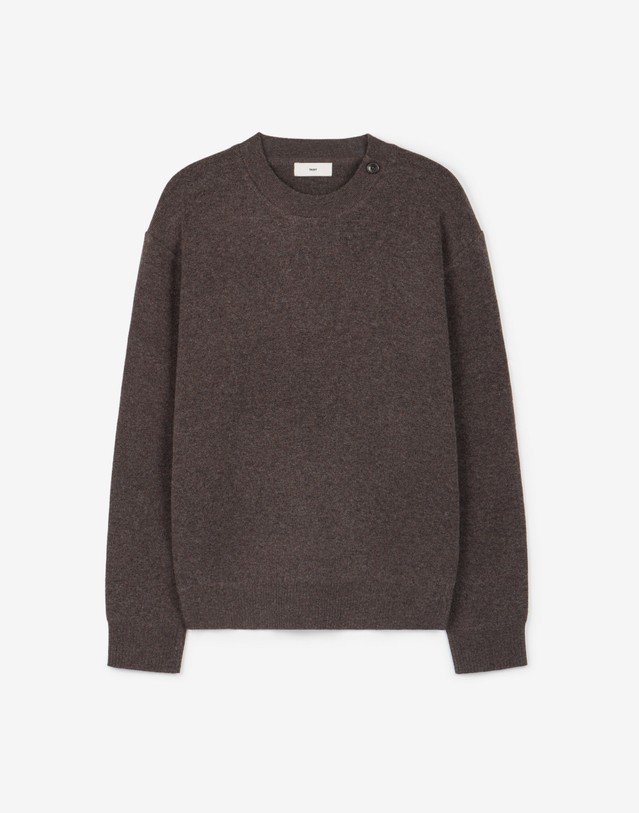 티엔지티 세트 Button-Detail Knit (Brown) 브라운 상세