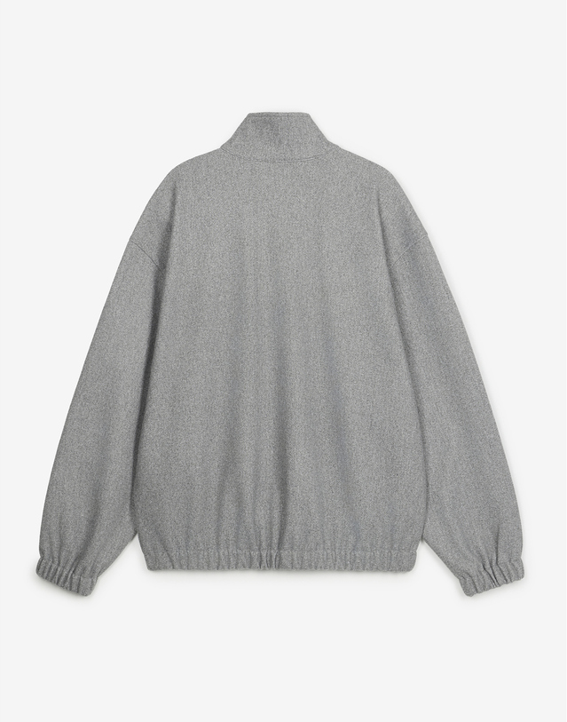 티엔지티 세트 Oversized Fleece Quarter Zip-up Sweatshirt (Grey) 그레이 상세