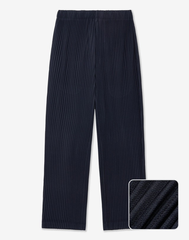 요요기 플리츠 바이 티엔지티 Yoyogi Pleats Tee & Pleats Wide Pants (Navy) Set-up 네이비 상세