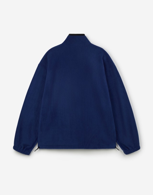 티엔지티 세트 [UNI] Koenji Fleece Oversized Half-Zip Sweatshirt (Blue) 블루 착용컷