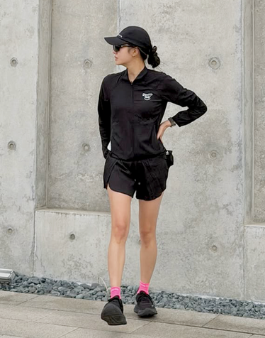 [SET][AIR GRID] Women Pro-Fit Oversized Golf Jacket (BLACK)
