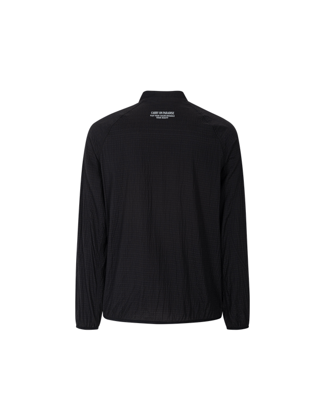 더블플래그 세트 [SET][AIR GRID] Men Pro-Fit Oversized Golf Jacket (BLACK) 블랙 착용컷