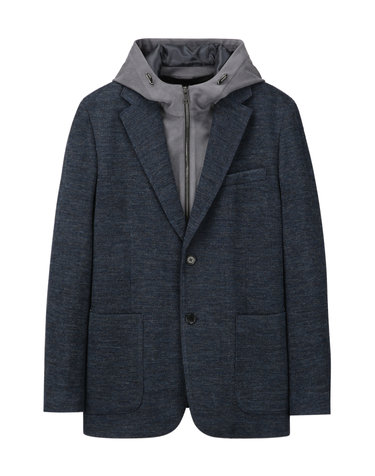 그레이쉬 블루《Herringbone Pattern》FORTEX 2WAY 블레이져
