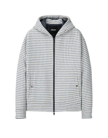 라이트블루《Multi Tweed》후디 점퍼