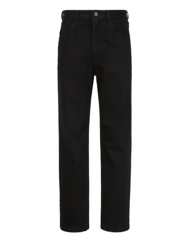 블랙《Flex Denim》[Regular Straight] 데님 팬츠