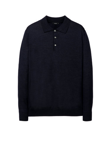 그레이쉬 네이비《Prime Wool》카라넥 스웨터