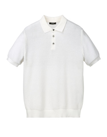 크림《Cotton Weave》카라넥 니트